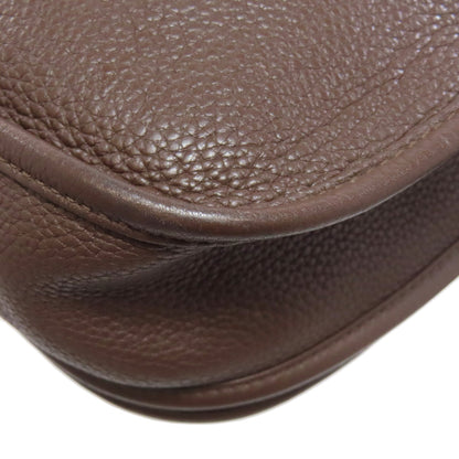 HERMES Evelyne3 Chocolat SilverHardware Shoulder Bag Taurillon Clemence Ladies [Used]