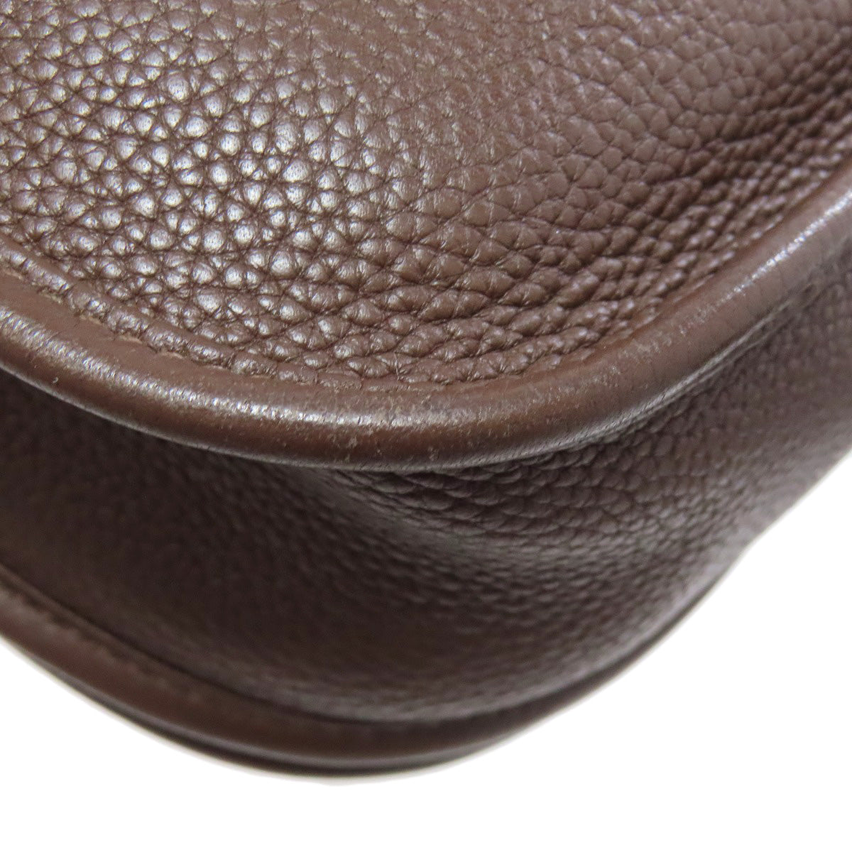 HERMES Evelyne3 Chocolat SilverHardware Shoulder Bag Taurillon Clemence Ladies [Used]