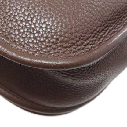 HERMES Evelyne3 Chocolat SilverHardware Shoulder Bag Taurillon Clemence Ladies [Used]