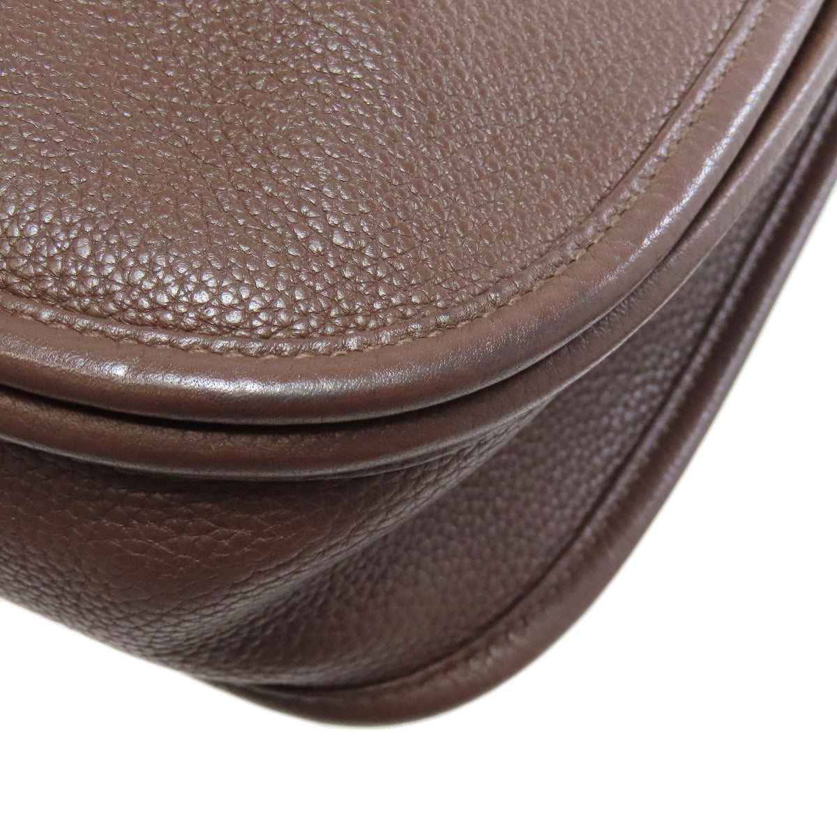 HERMES Evelyne3 Chocolat SilverHardware Shoulder Bag Taurillon Clemence Ladies [Used]