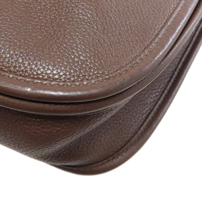 HERMES Evelyne3 Chocolat SilverHardware Shoulder Bag Taurillon Clemence Ladies [Used]