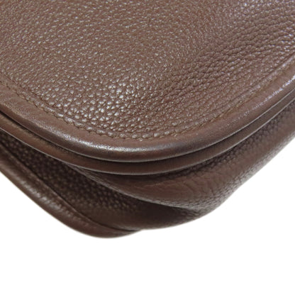 HERMES Evelyne3 Chocolat SilverHardware Shoulder Bag Taurillon Clemence Ladies [Used]