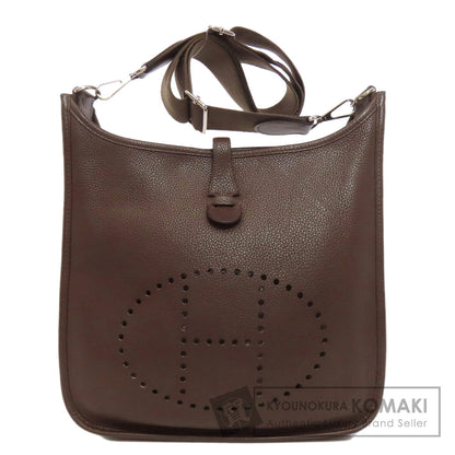 HERMES Evelyne3 Chocolat SilverHardware Shoulder Bag Taurillon Clemence Ladies [Used]