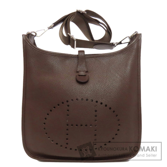 HERMES Evelyne3 Chocolat SilverHardware Shoulder Bag Taurillon Clemence Ladies [Used]