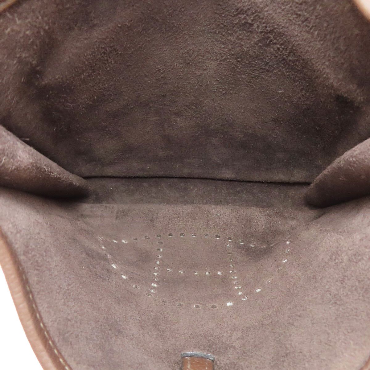 HERMES Evelyne3 Chocolat SilverHardware Shoulder Bag Taurillon Clemence Ladies [Used]