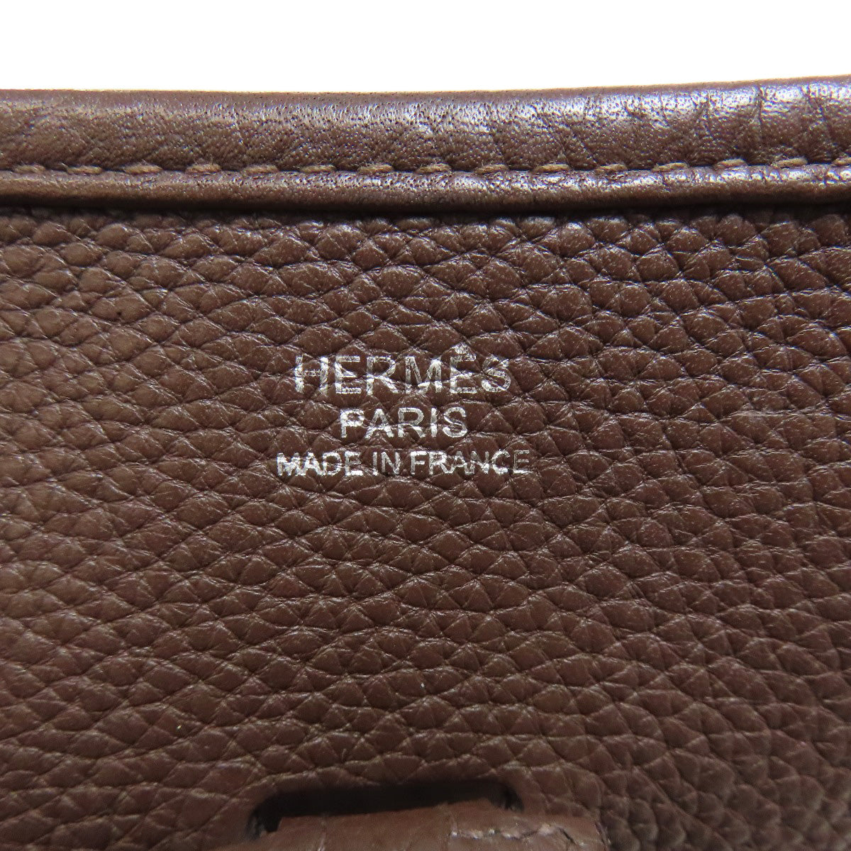 HERMES Evelyne3 Chocolat SilverHardware Shoulder Bag Taurillon Clemence Ladies [Used]