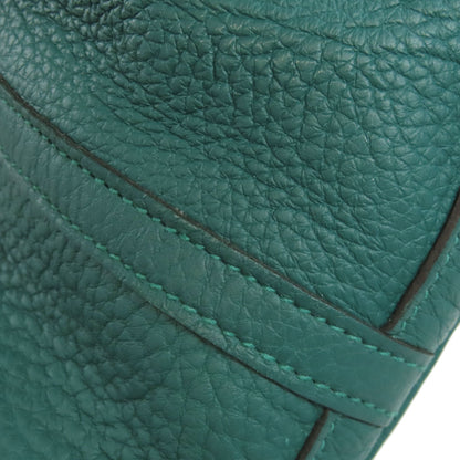 HERMES Garden Party PM Malachite SilverHardware Tote Bag Negonda Ladies [Used]