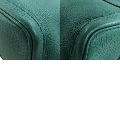 HERMES Garden Party PM Malachite SilverHardware Tote Bag Negonda Ladies [Used]