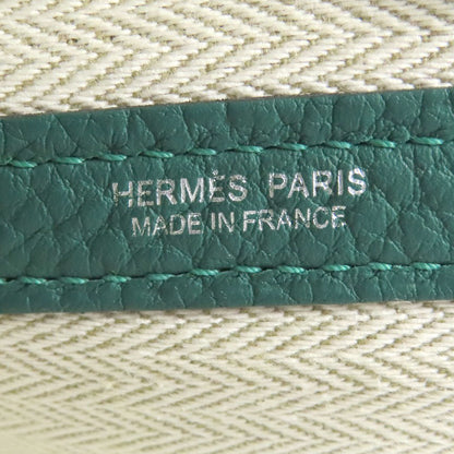 HERMES Garden Party PM Malachite SilverHardware Tote Bag Negonda Ladies [Used]