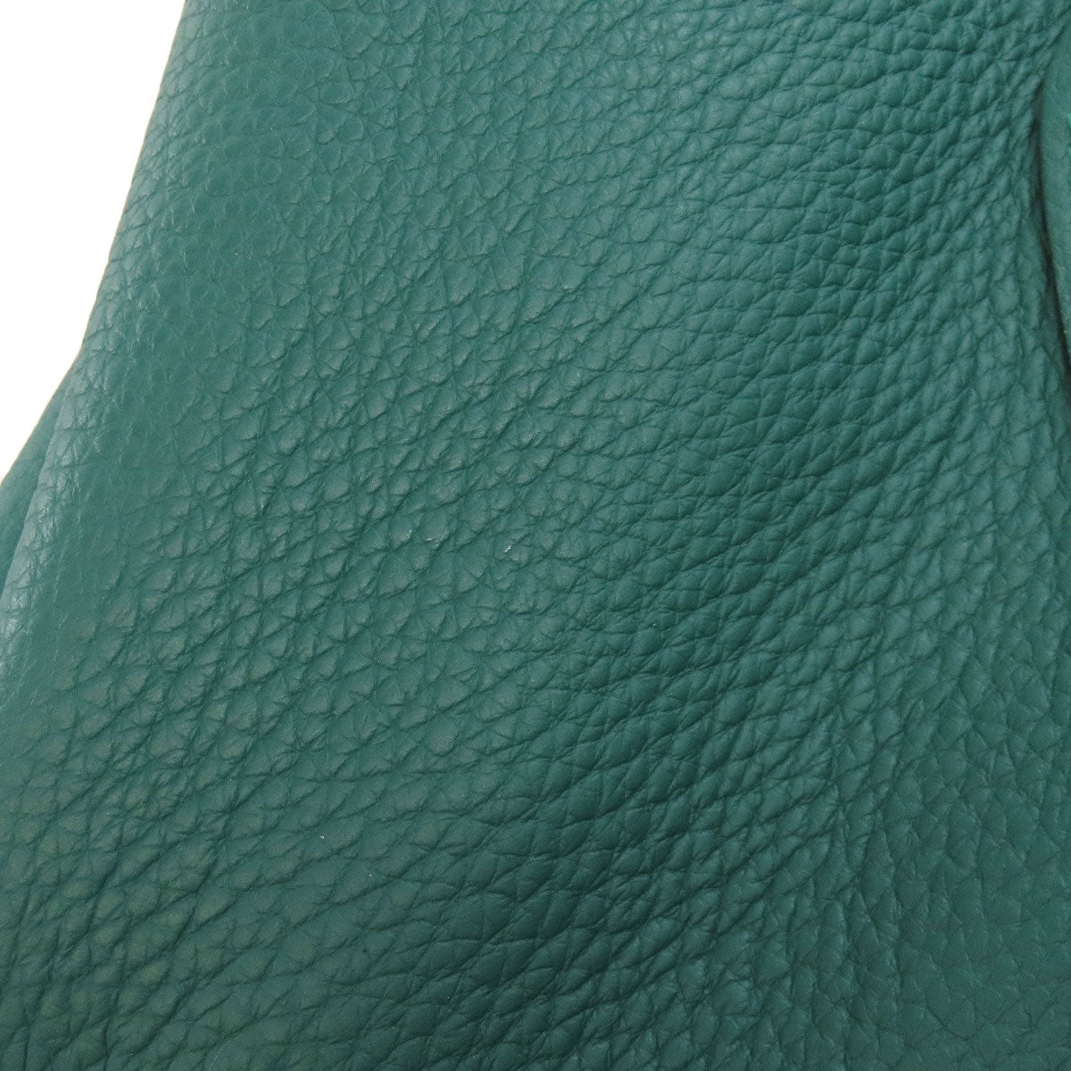 HERMES Garden Party PM Malachite SilverHardware Tote Bag Negonda Ladies [Used]