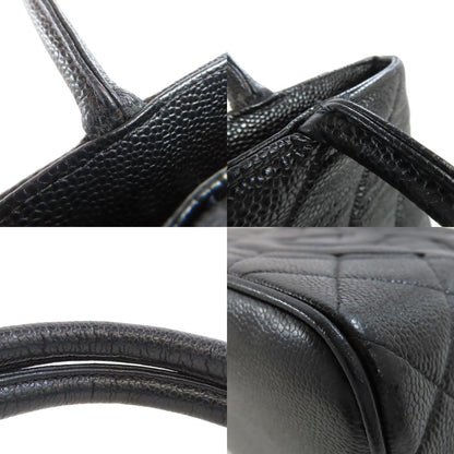 CHANEL Medallion GoldHardware Tote Bag Grained Calfskin Skin Ladies [Used]