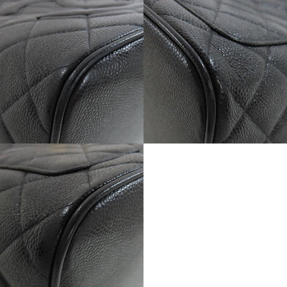 CHANEL Medallion GoldHardware Tote Bag Grained Calfskin Skin Ladies [Used]