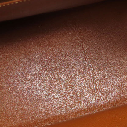 HERMES Haute Couture 32 Gold Gold Hardware Handbag Courchevel Ladies [Used]