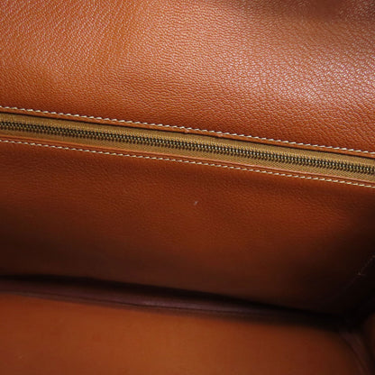 HERMES Haute Couture 32 Gold Gold Hardware Handbag Courchevel Ladies [Used]