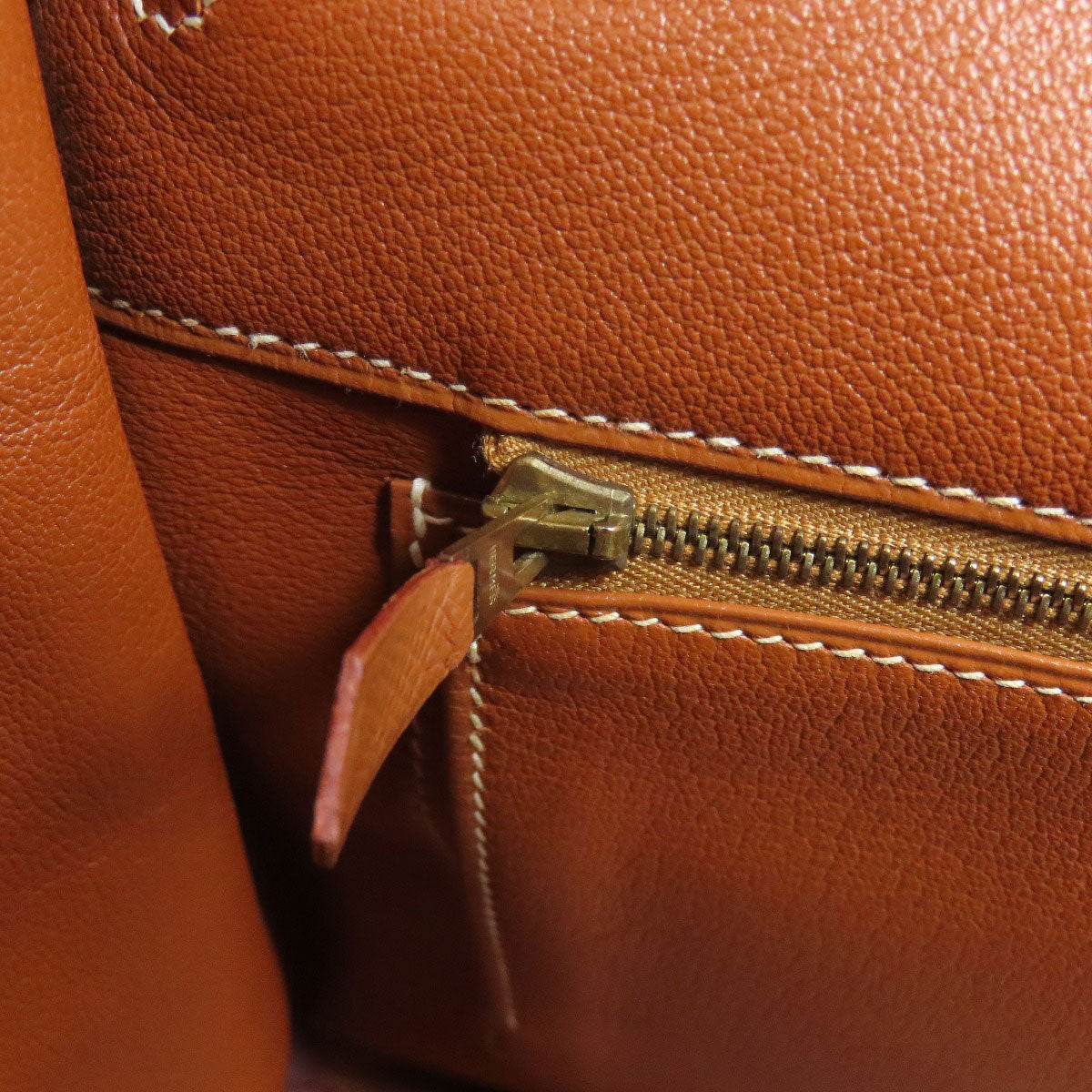 HERMES Haute Couture 32 Gold Gold Hardware Handbag Courchevel Ladies [Used]