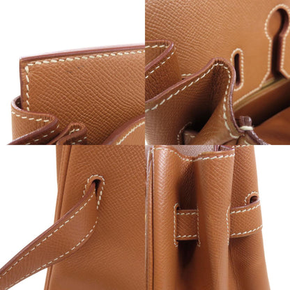 HERMES Haute Couture 32 Gold Gold Hardware Handbag Courchevel Ladies [Used]