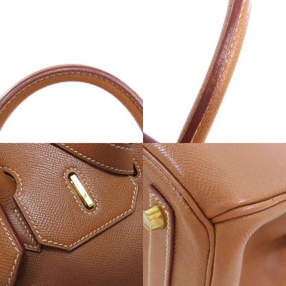 HERMES Haute Couture 32 Gold Gold Hardware Handbag Courchevel Ladies [Used]