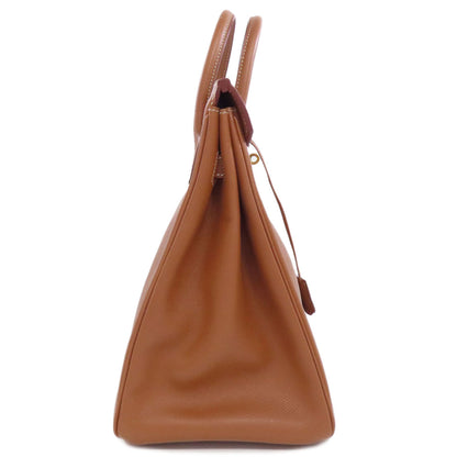 HERMES Haute Couture 32 Gold Gold Hardware Handbag Courchevel Ladies [Used]