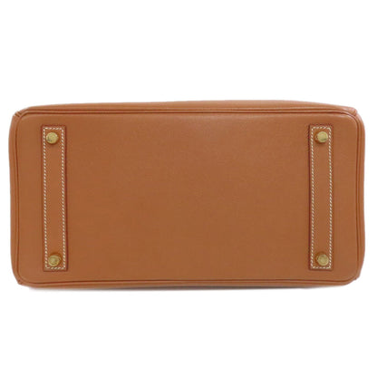 HERMES Haute Couture 32 Gold Gold Hardware Handbag Courchevel Ladies [Used]