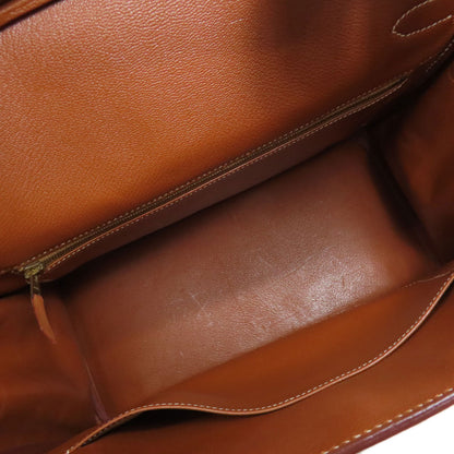 HERMES Haute Couture 32 Gold Gold Hardware Handbag Courchevel Ladies [Used]