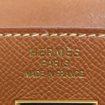 HERMES Haute Couture 32 Gold Gold Hardware Handbag Courchevel Ladies [Used]