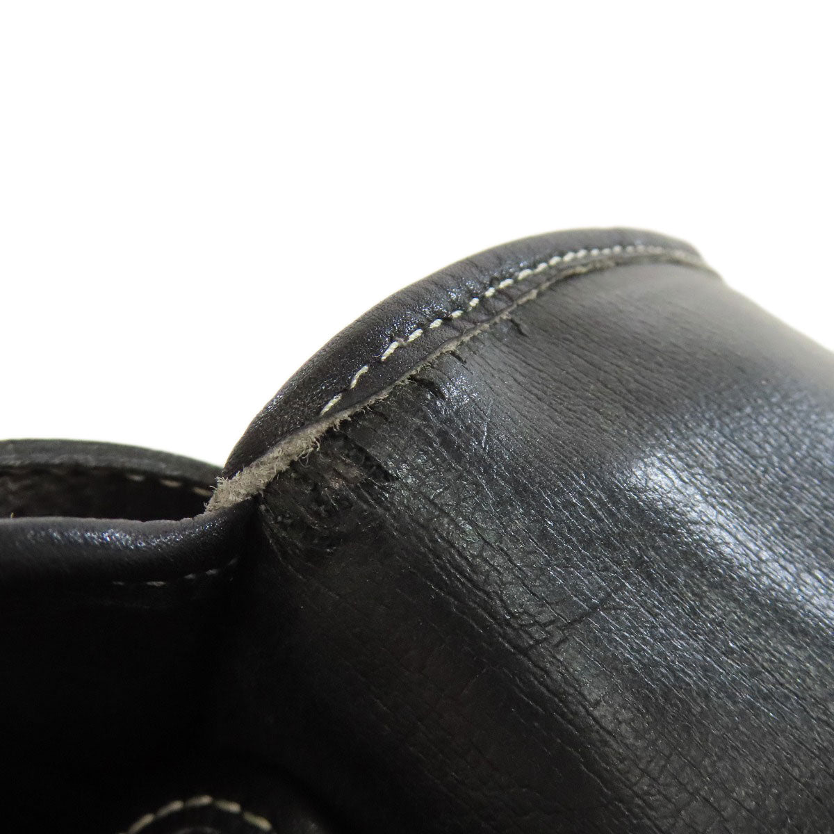 CHRISTIAN DIOR logo Shoulder Bag Leather Ladies [Used]