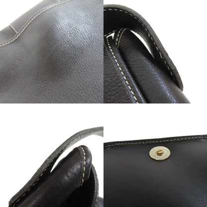 CHRISTIAN DIOR logo Shoulder Bag Leather Ladies [Used]