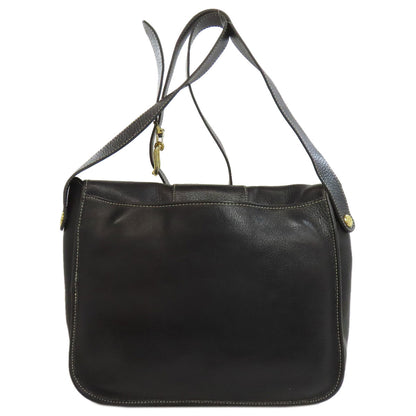 CHRISTIAN DIOR logo Shoulder Bag Leather Ladies [Used]