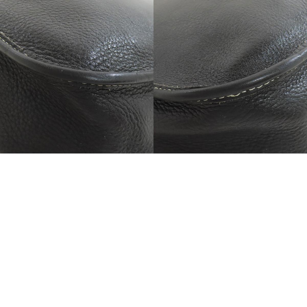 CHRISTIAN DIOR logo Shoulder Bag Leather Ladies [Used]