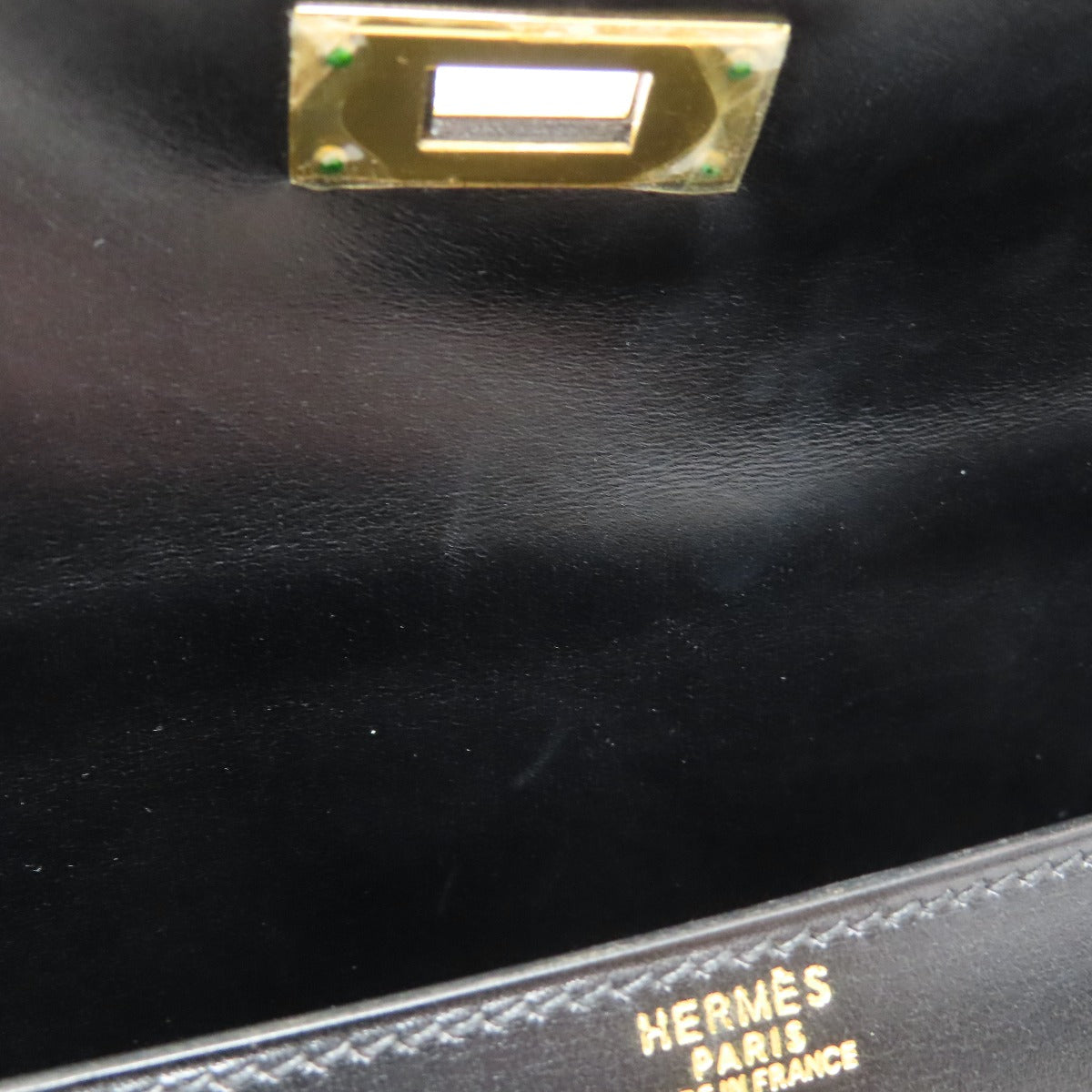HERMES Kelly 32 Outside Stitching GoldHardware Handbag Box calf Ladies [Used]