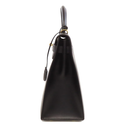 HERMES Kelly 32 Outside Stitching GoldHardware Handbag Box calf Ladies [Used]