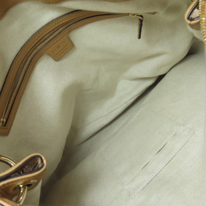 GUCCI 536194 Outlet One Belt Interlocking G Tote Bag Leather Ladies [Used]