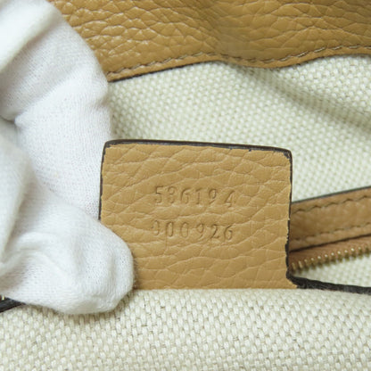 GUCCI 536194 Outlet One Belt Interlocking G Tote Bag Leather Ladies [Used]