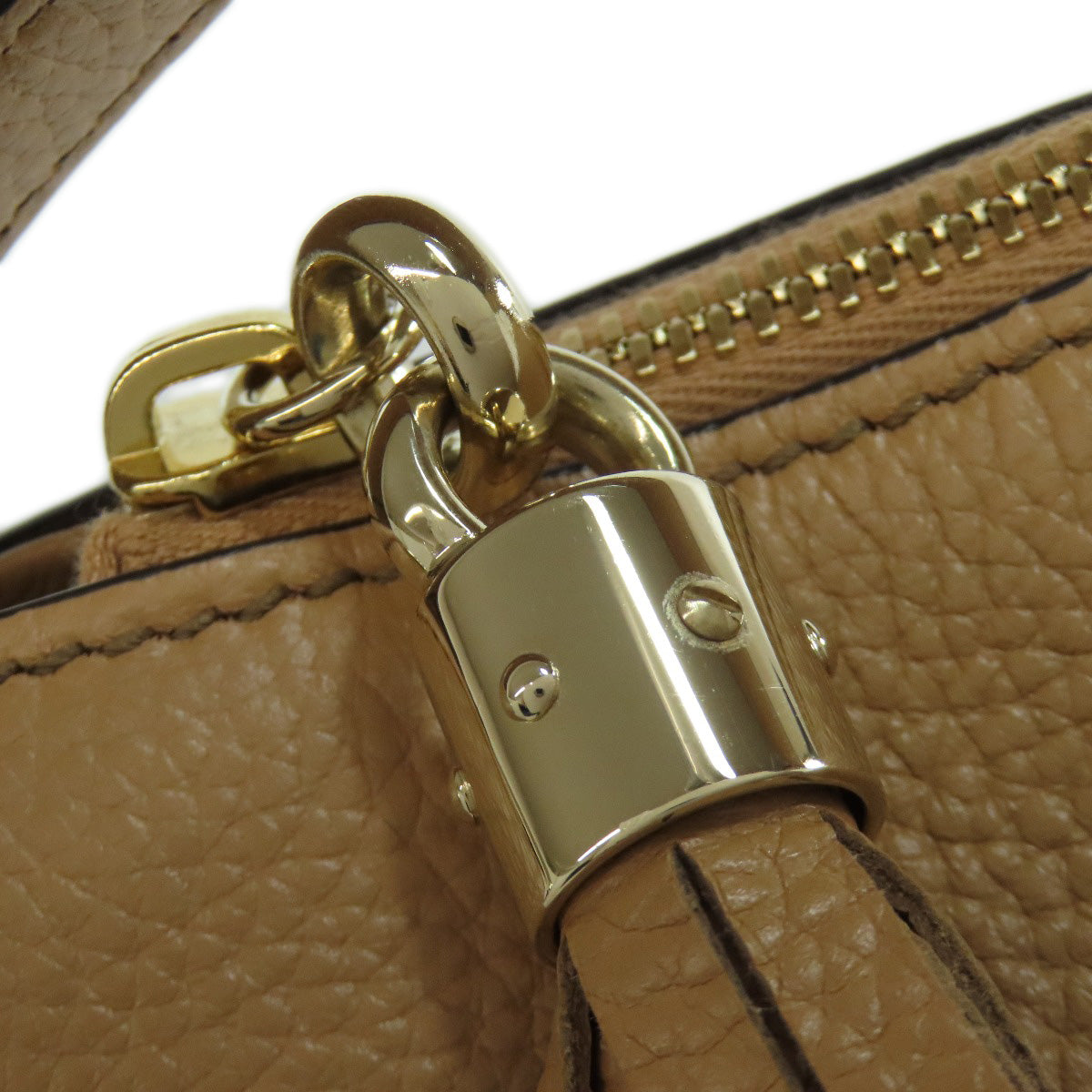 GUCCI 536194 Outlet One Belt Interlocking G Tote Bag Leather Ladies [Used]