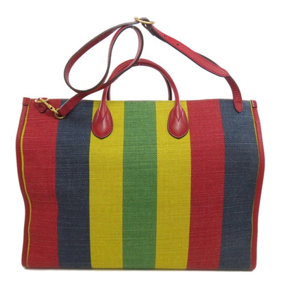 GUCCI 630358 Viadera 2WAY Handbag Canvas LeatherLadies [Used]