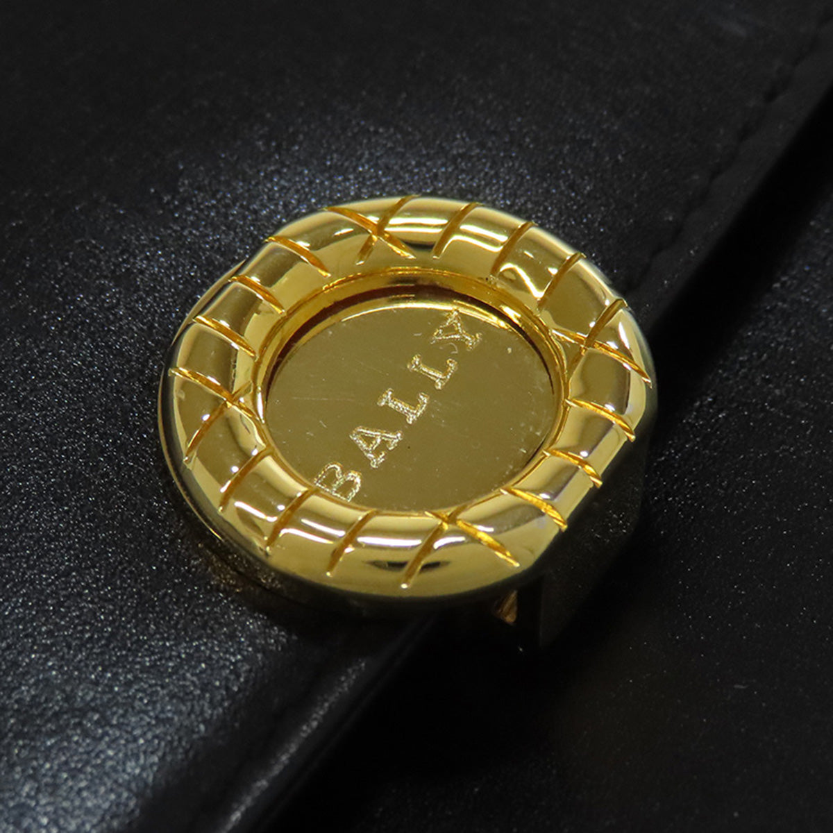 BALLY logo Shoulder Bag Leather Ladies [Used]