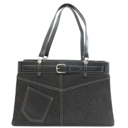 CHRISTIAN DIOR Belt bag Tote Bag Denim Ladies [Used]