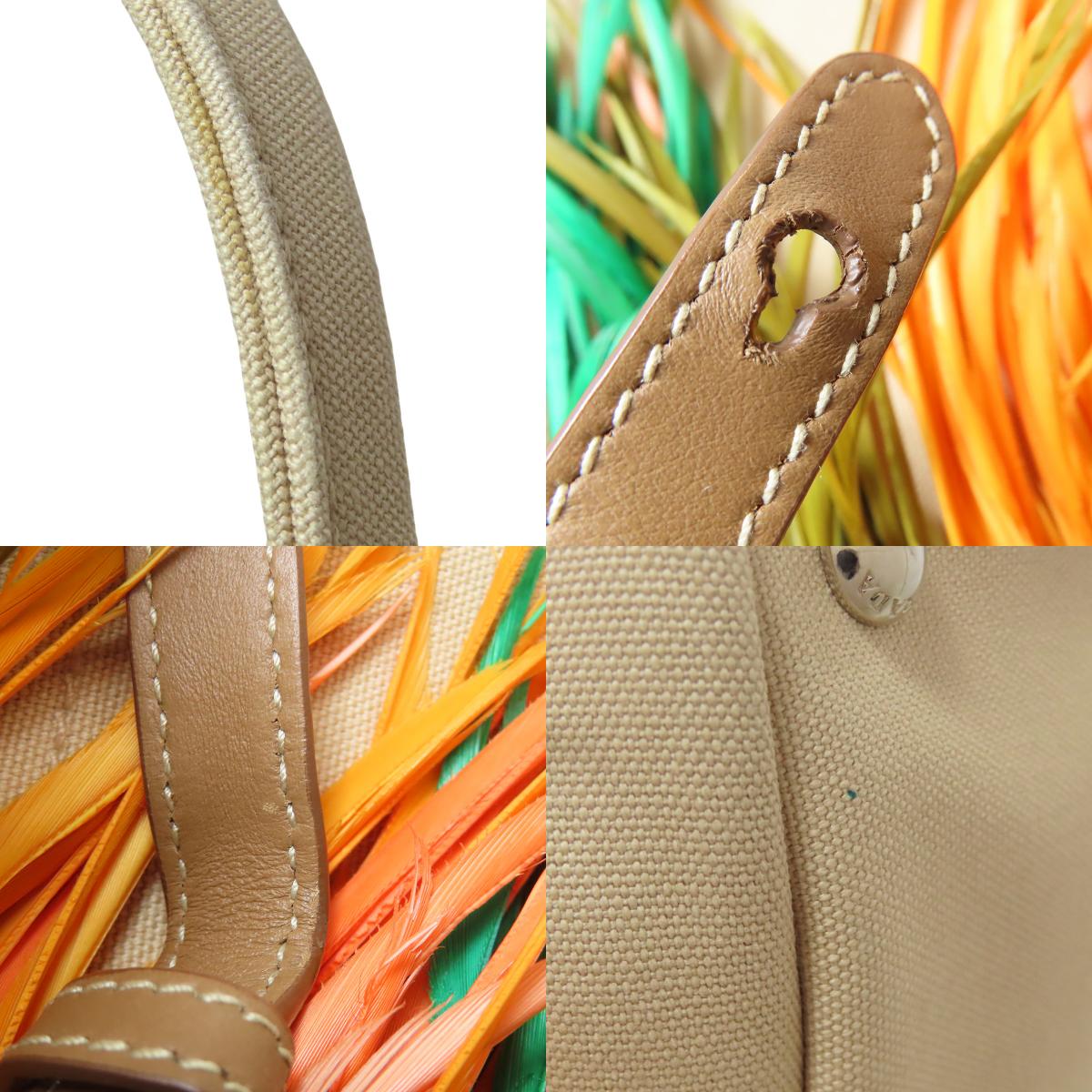 PRADA 1BG439 Kanaplume 2WAY Handbag Canvas Ladies [Used]