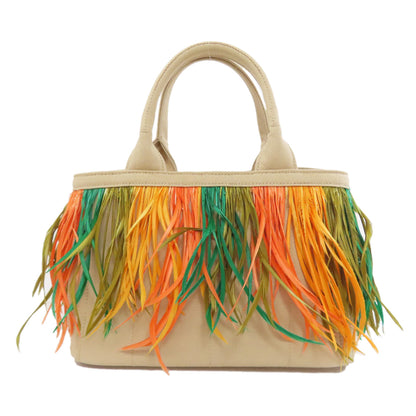 PRADA 1BG439 Kanaplume 2WAY Handbag Canvas Ladies [Used]