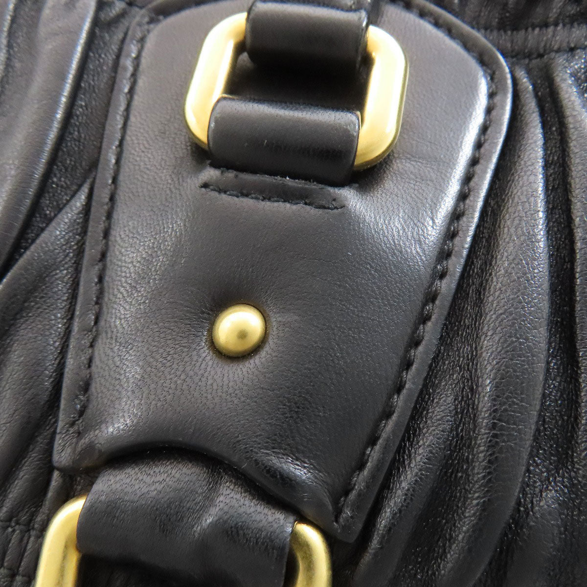 PRADA 2WAY Handbag Lambskin Ladies [Used]