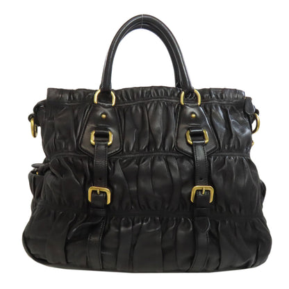 PRADA 2WAY Handbag Lambskin Ladies [Used]