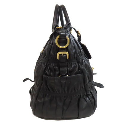 PRADA 2WAY Handbag Lambskin Ladies [Used]