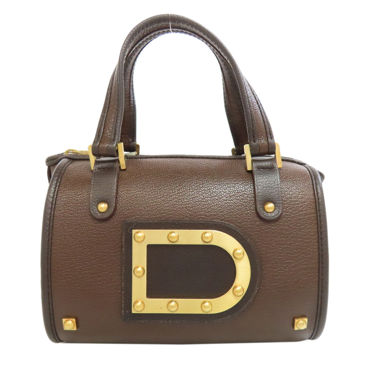 DELVAUX Astrid Mini Boston Bag Handbag Leather Ladies [Used]
