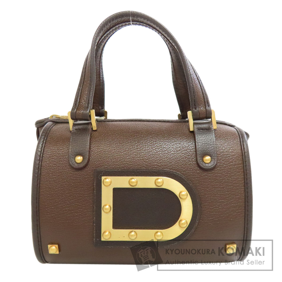 DELVAUX Astrid Mini Boston Bag Handbag Leather Ladies [Used]