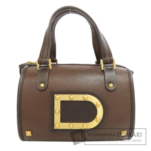 DELVAUX Astrid Mini Boston Bag Handbag Leather Ladies [Used]