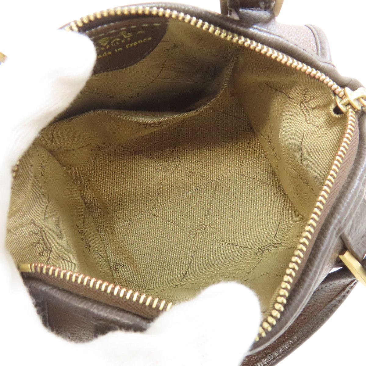 DELVAUX Astrid Mini Boston Bag Handbag Leather Ladies [Used]