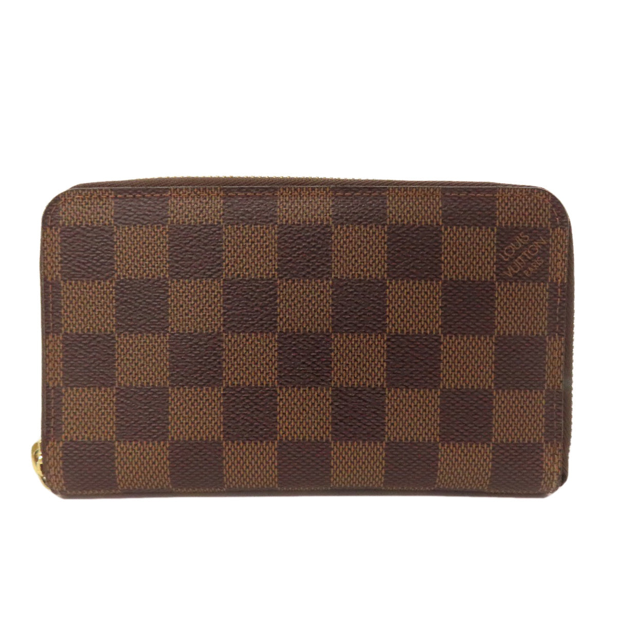 LOUIS VUITTON N60028 Zippy Compact Wallet Long wallet (with coin pocket) Damier canvas Ladies [Used]