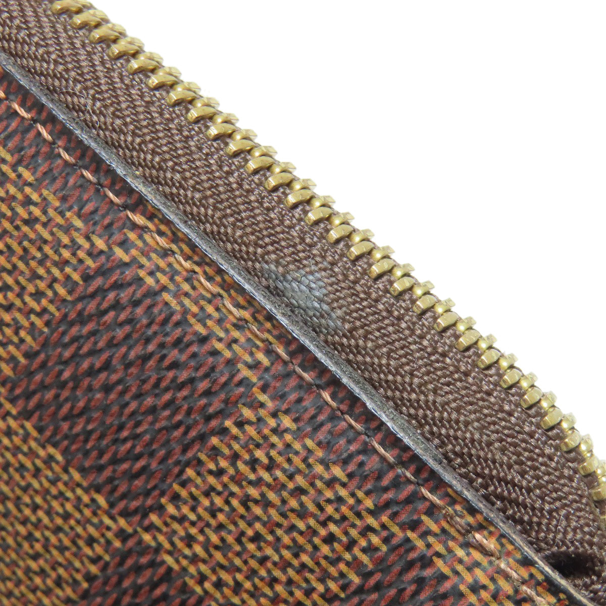 LOUIS VUITTON N60028 Zippy Compact Wallet Long wallet (with coin pocket) Damier canvas Ladies [Used]