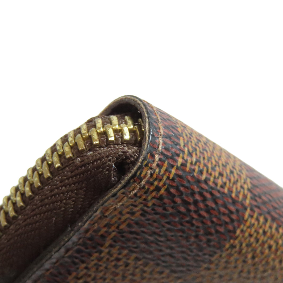 LOUIS VUITTON N60028 Zippy Compact Wallet Long wallet (with coin pocket) Damier canvas Ladies [Used]