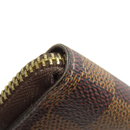 LOUIS VUITTON N60028 Zippy Compact Wallet Long wallet (with coin pocket) Damier canvas Ladies [Used]